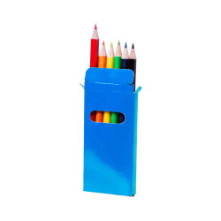 Набор цветных карандашей GARTEN (6шт.), синий, 5 x 9.3 x 0.8 см, дерево, картон (синий)